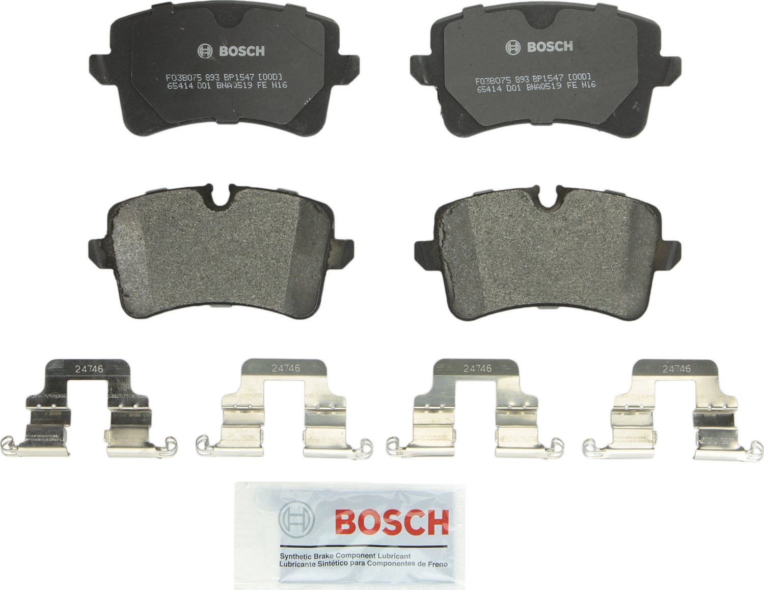 BOSCH BP1547 Front Brake Pad Set