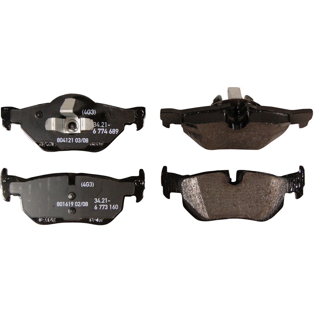 34216773161, KARL Rear Brake Pads Set - BMW 5 Series, 6 Series