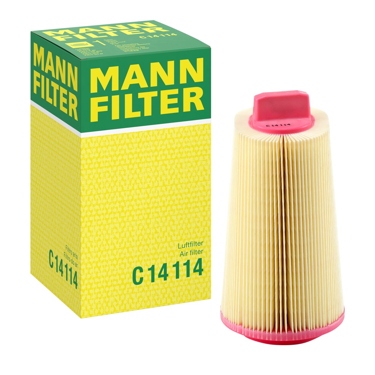 C 14 114, MANN Engine Air Filter - Volkswagen Polo