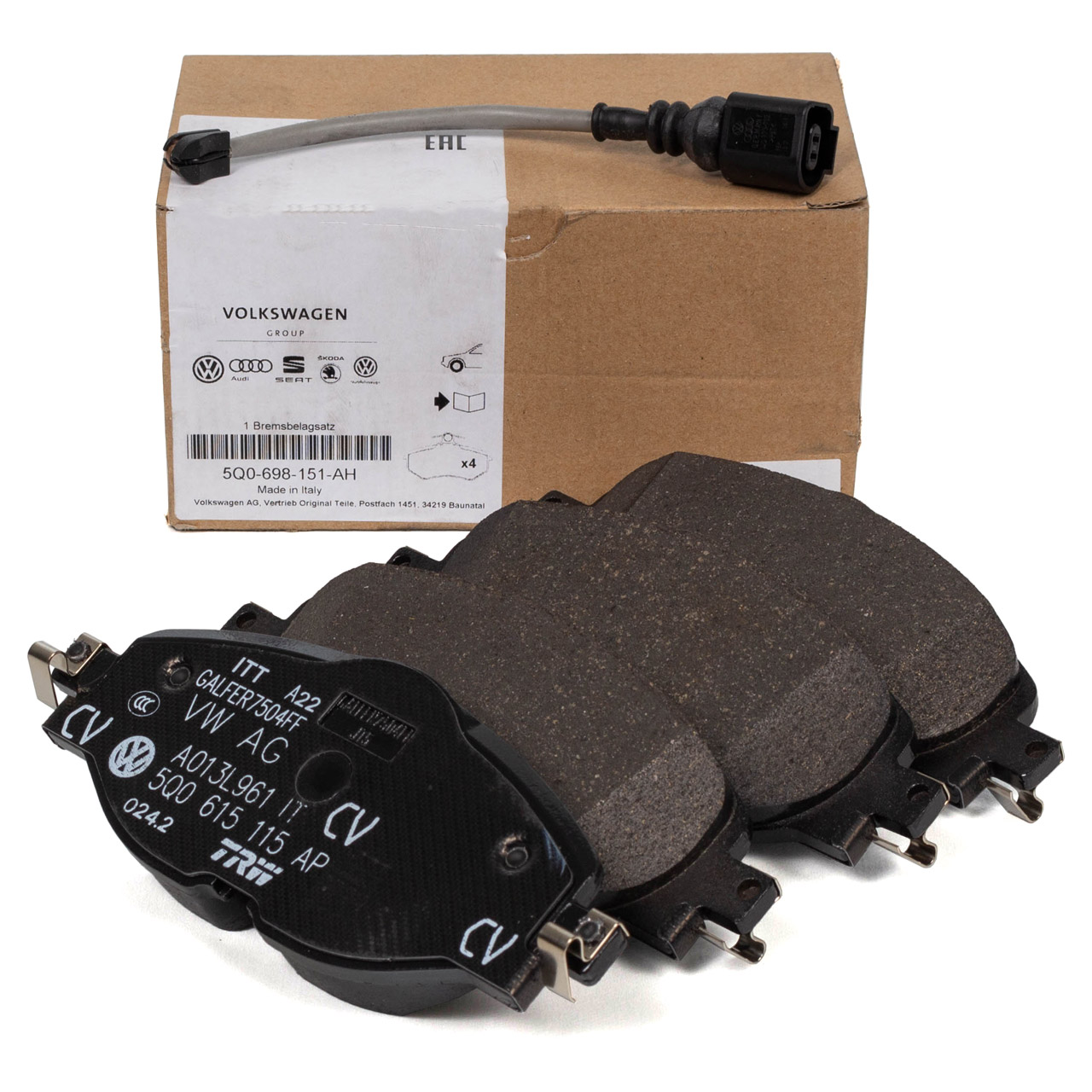 TIBAO 5Q0698151 Front Brake Pad Set - VW/AUDI (MQB)