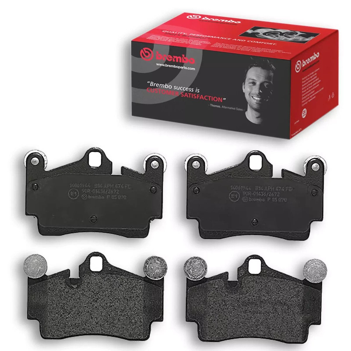 BREMBO 7L0698451A Rear Brake Pad Set - VW TOUAREG/Q7